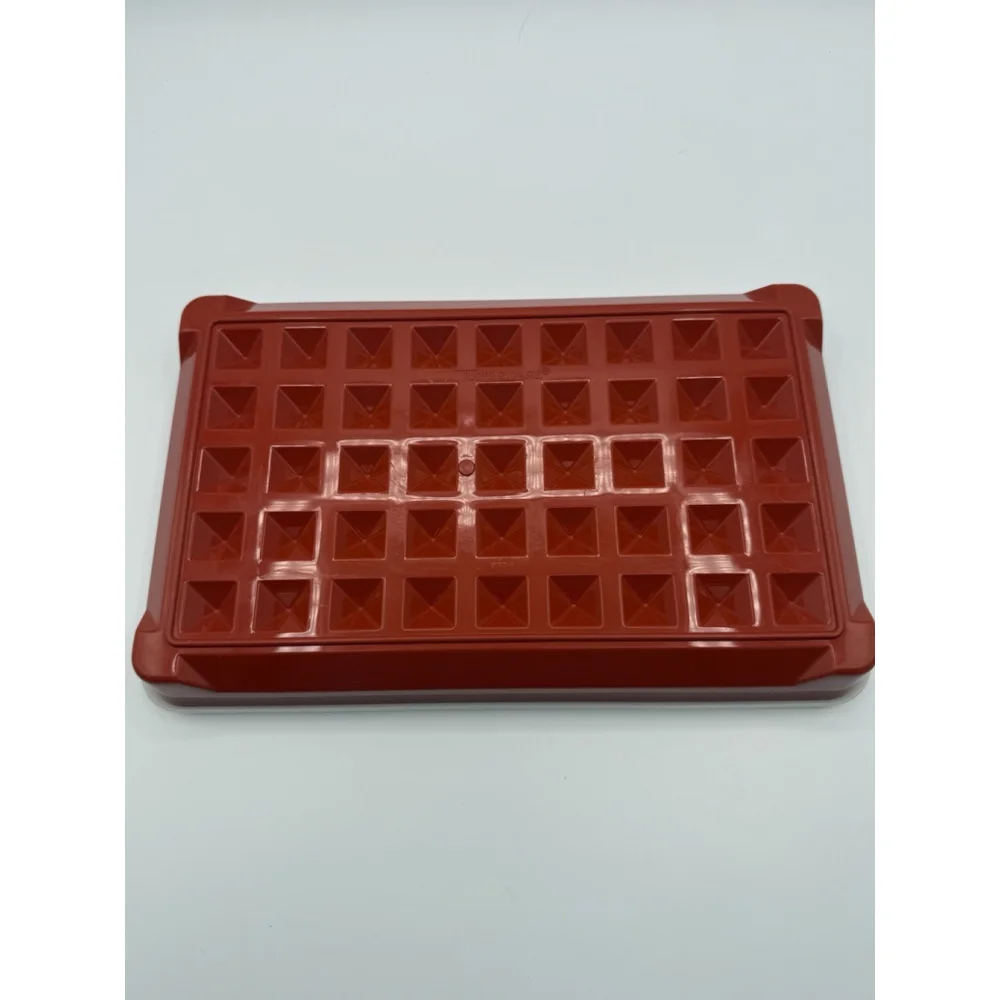 Vintage Tupperware Bacon Keeper, Meat Tray, Tenderizer w Lid Paprika #1292